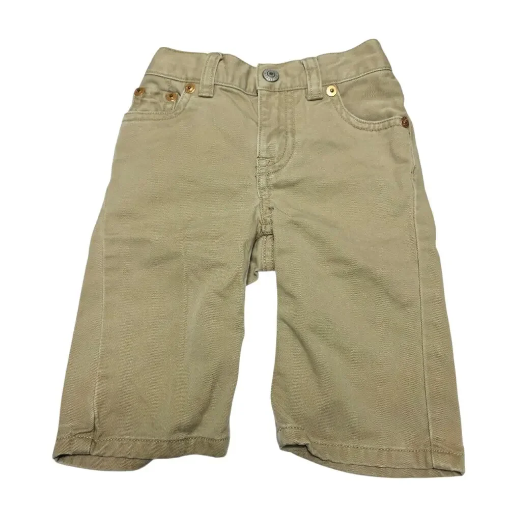 Polo Ralph Lauren Toddler Boy's Tan Cotton Pants Size 9 Months